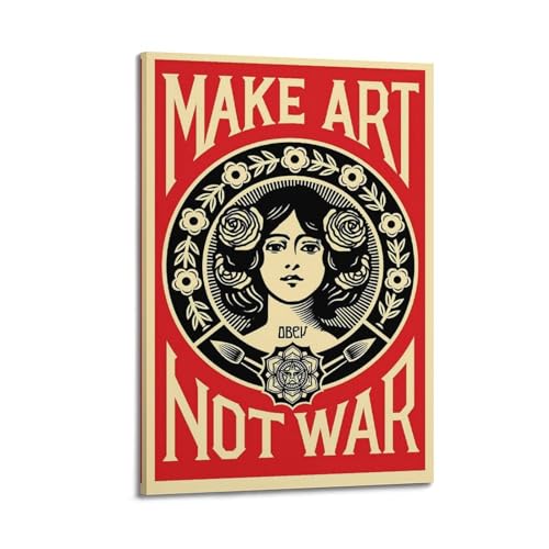 CHNT "Make Art Not War"-Poster, Wandkunst, Leinwandgemälde, Wohnzimmer, Schlafzimmer, Heimdekoration, Büro, Wandposter, Fitnessstudio, Kunstmalerei, 30 x 45 cm von CHNT
