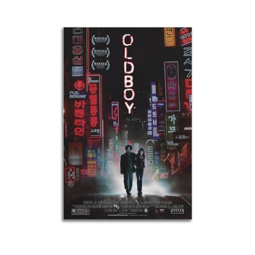 CHNT Oldboy-Poster, Wandkunst, Leinwandgemälde, Wohnzimmer, Schlafzimmer, Heimdekoration, Büro, Wandposter, Fitnessstudio, Kunstmalerei, 50 x 75 cm von CHNT