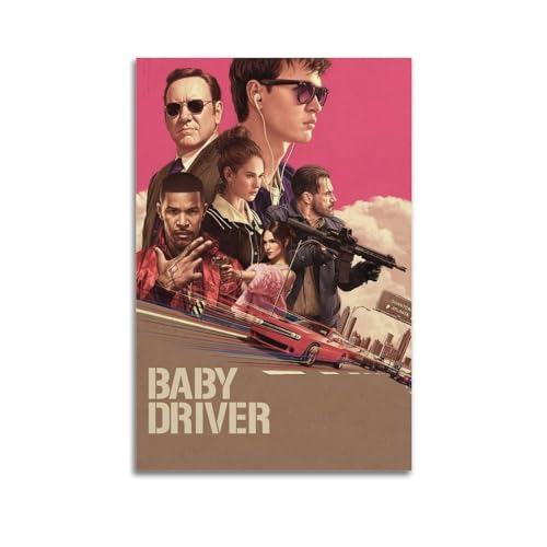 CHNT Poster mit Aufschrift "Baby Driver", Leinwandgemälde, Wohnzimmer, Schlafzimmer, Heimdekoration, Büro, Wandposter, Fitnessstudio, Kunstmalerei, 30 x 45 cm CHNT Poster mit Aufschrift "Baby Driver", Leinwandgemälde, Wohnzimmer, Schlafzimmer, Heimdekoration, Büro, Wandposter, Fitnessstudio, Kunstmalerei, 30 x 45 cm von CHNT