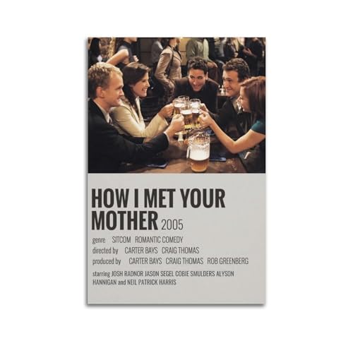 CHNT Poster mit englischer Aufschrift "How I Met Your Mother", Wandkunst, Leinwandgemälde, Wohnzimmer, Schlafzimmer, Heimdekoration, Büro, Wandposter, Fitnessstudio, Kunstmalerei, 30 x 45 cm CHNT Poster mit englischer Aufschrift "How I Met Your Mother", Wandkunst, Leinwandgemälde, Wohnzimmer, Schlafzimmer, Heimdekoration, Büro, Wandposter, Fitnessstudio, Kunstmalerei, 30 x 45 cm von CHNT