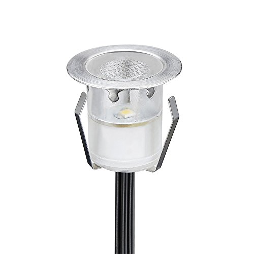 CHNXU LED Einbaustrahler Bodeneinbaustrahler Aussen DC12V IP67 0.3W Ø30mm Wasserdicht Farbwechsel-LED Terrasse Licht von CHNXU