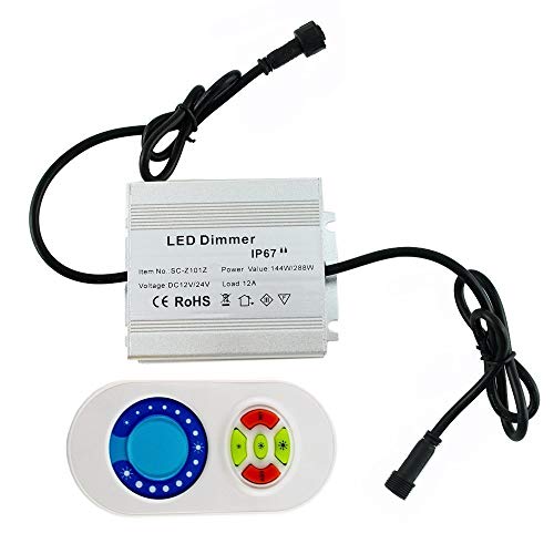 CHNXU LED Leuchte Wasserdicht IP67 Dimmer für DC 12V Warmweiß/Kaltes Weiß/Blau LED Einbaustrahler Außenlampe Treppen Einbauleuchten von CHNXU