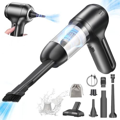 CHOLANG Handstaubsauger Akku,15000PA 3-in-1 Handstaubsauger mit bürstenlosem Motor Luftstaub & Luftgebläse & Pumpe Autostaubsauger für Auto, Büro und Hausreinigung von CHOLANG