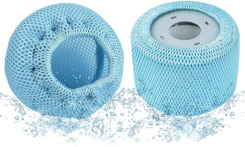 CHONGQILAO 2 Stück Schutznetze kompatibel mit Mspa Whirlpools Filter, Netzabdeckung für Mspa 90 Pleats Sieb Ersatzfilter, Pool Bubble Spa Zubehör, für alle Mspa Whirlpools von CHONGQILAO