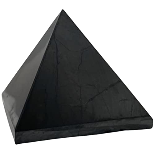 CHONIT Shungit Pyramide 4cm in schwarz, Schungit Stein BZW. Shungit Kristall Pyramide, Chakra Steine als Heilungspyramide und Schutz CHONIT Shungit Pyramide 4cm in schwarz, Schungit Stein BZW. Shungit Kristall Pyramide, Chakra Steine als Heilungspyramide und Schutz von CHONIT