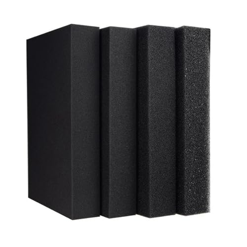Aquarium-Filterschwamm-Pad, Aquarium-Baumwollfilter, praktischer Aquarium-Teich-Schaumschwammfilter, schwarz, 15–50 cm(50 Ppi,100x25x5cm) von CHOUXUANGA