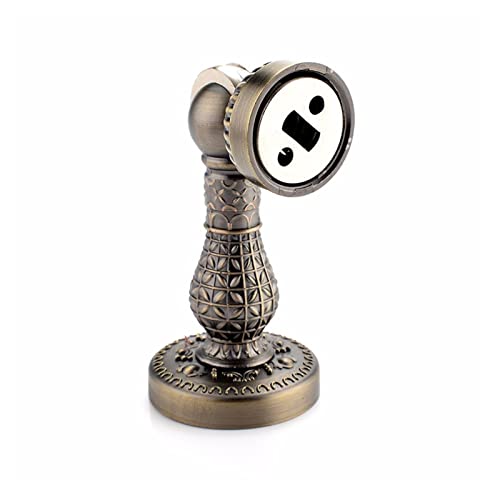 CHOUXUANGA Magnetischer Türstopper, Magnetischer Türstopperhalter aus Zinklegierung im Retro-Stil, Bodenbeschlag mit Schrauben for Familienhäuser usw. von CHOUXUANGA