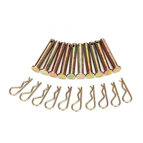 CHOUXUANGA R-Clipstift, 10 Satz Landwirtschaftsmaschinen-Luftkühlungs-Motorzubehör 8 * 50 mm R-Typ-Stiftsatz for 178F 186F Bolzensplint von CHOUXUANGA