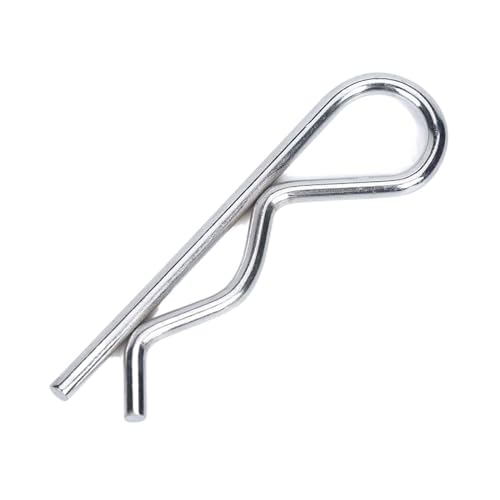 CHOUXUANGA R-Clipstift, 100/10 Stück M1 M1.2 M1.6 1:8 1:10 Clips Pins Stahl R-Typ Federsplint Wellenform Split Clip Klemmstift for Auto(100pcs,M1x16mm) von CHOUXUANGA