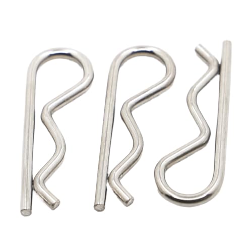 CHOUXUANGA R-Clipstift, Edelstahl R Typ Federsplint Wellenform Split Clip Clamp Haar Traktor Pin for Auto M1 M1.2 M1.6 M1.8 M2 BIS M5(M1x16 10pcs) von CHOUXUANGA