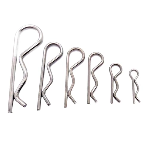CHOUXUANGA R-Clipstift, Edelstahl R-Typ Federsplint Wellenform Split Clip Clamp Traktorstift for Auto M1 M1.2 M1.6 M1.8 M2 M2.5 Bis M5(M4x70mm 3pcs) von CHOUXUANGA