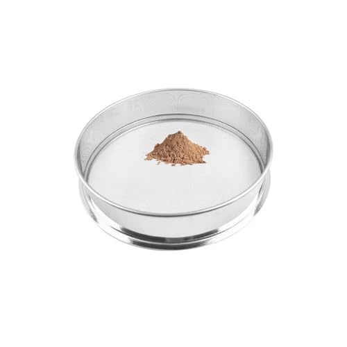 Mehlsieb, Feinmaschiges Sieb, Edelstahlsieb, Silbermaschenweite 0,003 mm - 12,5 Durchmesser, 15–40 cm, for den Einsatz in der Laborküche(Mesh 0.09mm) von CHOUXUANGA