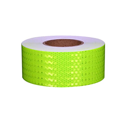 Reflektierendes Band, Reflektierendes Warnband, Nachtsicherheitsaufkleber, hohe Viskosität, wasserdicht, lichtbeständig, langlebig, Reflektorauffälligkeit, 2,8 Zoll × 164 Fuß(Fluorescent green) von CHOUXUANGA