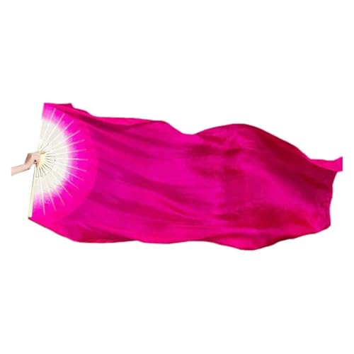 Tanzfächer, Seidenfächer, 120 cm Länge Tanzfächer Damen Bauch Farbverlauf Tänzerin Praxis Lange Imitation Tanz Requisiten Seidenfächer(Color 02) von CHOUXUANGA