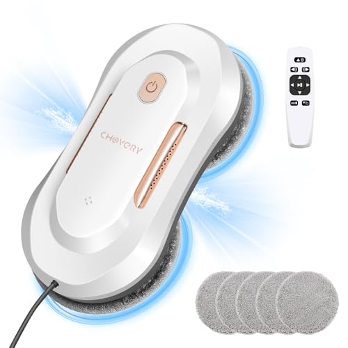 CHOVERY CL-3 3000Pa Fensterputzroboter, Fensterroboter mit Sprühfunktion, Automatischer Fensterputzer, Fensterreiniger Roboter Elektrisch, Fensterreinigungsroboter,Für Innen- & Außenfenster CHOVERY CL-3 3000Pa Fensterputzroboter, Fensterroboter mit Sprühfunktion, Automatischer Fensterputzer, Fensterreiniger Roboter Elektrisch, Fensterreinigungsroboter,Für Innen- & Außenfenster von CHOVERY