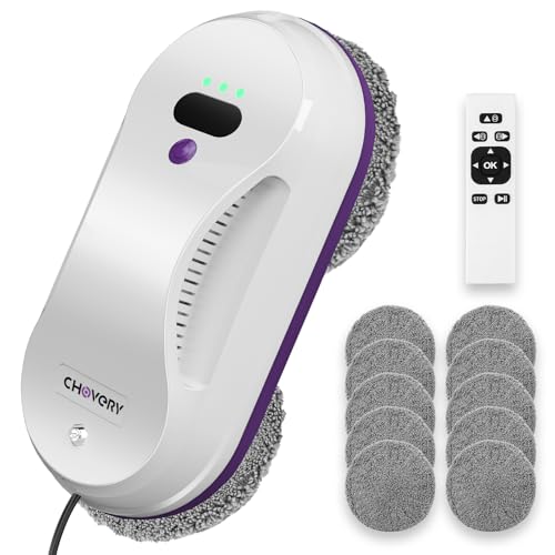 CHOVERY CL-2 Fensterputzroboter, der Fensterputzroboter Fenster Roboter mit Fernbedienung, automatischer Fensterputzer, Fensterreiniger Roboter, Glasreinigungsroboter, 3000 Pa Fenstersauger CHOVERY CL-2 Fensterputzroboter, der Fensterputzroboter Fenster Roboter mit Fernbedienung, automatischer Fensterputzer, Fensterreiniger Roboter, Glasreinigungsroboter, 3000 Pa Fenstersauger von CHOVERY
