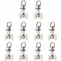 10 stück Vorhang Track Segelflugzeug Schiene Rollen Kunststoff Twin Rollen Aluminium Legierung 10 stück Vorhang Track Segelflugzeug Schiene Rollen Kunststoff Twin Rollen Aluminium Legierung von CHOYCLIT