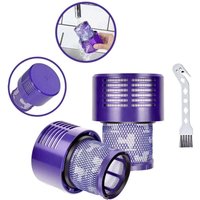2er-Pack Filter für Dyson V10 SV12-Serie, Motorhead Akku-Staubsauger, ersetzt DY-969082-01, V10-Filter kompatibel mit Dyson Cyclone V10 Absolute, 2er-Pack Filter für Dyson V10 SV12-Serie, Motorhead Akku-Staubsauger, ersetzt DY-969082-01, V10-Filter kompatibel mit Dyson Cyclone V10 Absolute, von CHOYCLIT