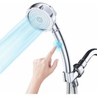 3 Modi Handbrause mit Stopptaste 360° Rotation Duschkopf Wassersparend Universaltyp Hochdruck 3 Modi Handbrause mit Stopptaste 360° Rotation Duschkopf Wassersparend Universaltyp Hochdruck von CHOYCLIT