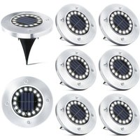 CHOYCLIT 16 LED Solarleuchten Außen 8 Stück Solarstrahler Garten Wasserdicht Stehlampe für Gehweg Weg Terrasse Hof Unterirdisch Einbau Rasen CHOYCLIT 16 LED Solarleuchten Außen 8 Stück Solarstrahler Garten Wasserdicht Stehlampe für Gehweg Weg Terrasse Hof Unterirdisch Einbau Rasen von CHOYCLIT