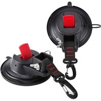 CHOYCLIT 2er-Pack starke Autoanker-Saugnäpfe mit Haken zur Befestigung von Zurrgurten für Auto-Seitenmarkisen, Boote, Camping, Planen, Zelte, Gepäck, von CHOYCLIT