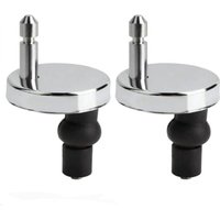 CHOYCLIT 2er-Pack universelle Toilettensitzbefestigungen, Toilettensitzbezug mit Scharnier, Toilettensitzbefestigungen, geeignet für alle Arten von von CHOYCLIT