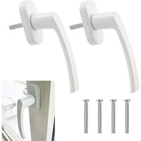 CHOYCLIT 2er-Set Fenstergriffe aus weißem Aluminium – schlüsselloses Fensterschloss, ideal für Fenstertüren und Balkone, 35 mm Stangenlänge, einfach CHOYCLIT 2er-Set Fenstergriffe aus weißem Aluminium – schlüsselloses Fensterschloss, ideal für Fenstertüren und Balkone, 35 mm Stangenlänge, einfach von CHOYCLIT