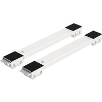CHOYCLIT 2er Set Mobile Transportrollen - Untergestell für Waschmaschine, Kühlschrank, Trockner, Gefrierschrank bis 300kg, mit 24 Rädern, Bremse, Weiß CHOYCLIT 2er Set Mobile Transportrollen - Untergestell für Waschmaschine, Kühlschrank, Trockner, Gefrierschrank bis 300kg, mit 24 Rädern, Bremse, Weiß von CHOYCLIT