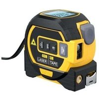 CHOYCLIT 3-in-1-Digital-Laser-Entfernungsmesser mit Kreuzlinienlaser, 39 m digitaler Laser-Entfernungsmesser, 4,8 m langes Maßband mit CHOYCLIT 3-in-1-Digital-Laser-Entfernungsmesser mit Kreuzlinienlaser, 39 m digitaler Laser-Entfernungsmesser, 4,8 m langes Maßband mit von CHOYCLIT