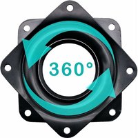 CHOYCLIT 4 Stück Lazy Susan Drehteller Metall Schwenkplatte 360 Grad Drehhalterung, Kugellager Schwenkplatte für Tischstuhl TV Sofa Stuhl CHOYCLIT 4 Stück Lazy Susan Drehteller Metall Schwenkplatte 360 Grad Drehhalterung, Kugellager Schwenkplatte für Tischstuhl TV Sofa Stuhl von CHOYCLIT