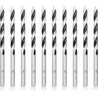 CHOYCLIT 4 mm Spiralbohrer für Holz, 10 Stück, professioneller Holzbohrer, Brad Point für Holz von CHOYCLIT