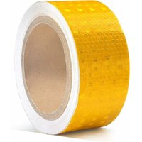 CHOYCLIT 5 cm x 10 m reflektierendes Warnband, fluoreszierendes reflektierendes Klebeband, Sicherheitsstreifenaufkleber für Nachtsichtbarkeit, gelb CHOYCLIT 5 cm x 10 m reflektierendes Warnband, fluoreszierendes reflektierendes Klebeband, Sicherheitsstreifenaufkleber für Nachtsichtbarkeit, gelb von CHOYCLIT