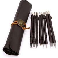 CHOYCLIT 8-teilige Meißel für Steinschnitzwerkzeuge, Schnitzwerkzeuge aus Wolframstahl, für Holz, Stein, geschnitzter Abschnitt, Hartmetall, von CHOYCLIT