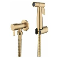 CHOYCLIT Edelstahl-Bidet-Toilettensprüher, Bidet-Sprühset, Wasserhahn-Sprüher, Shattaf-Toilettensprüher (Gold) RWBidet-Wasserhähne von CHOYCLIT