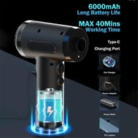 CHOYCLIT Elektrischer Gebläse-Staubwedel, Druckluft-Staubwedel zum Reinigen, wiederaufladbares tragbares Reinigungsset, kabelloses elektrisches CHOYCLIT Elektrischer Gebläse-Staubwedel, Druckluft-Staubwedel zum Reinigen, wiederaufladbares tragbares Reinigungsset, kabelloses elektrisches von CHOYCLIT