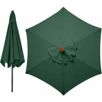 CHOYCLIT Ersatzabdeckungen für Sonnenschirme mit 3 Metern und 6 Armen, Gartendach, Ersatzabdeckung für Sonnenschirme, nur Dach (grün) von CHOYCLIT