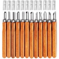 CHOYCLIT Holzschnitzwerkzeuge, 12-teiliges SK5-Schnitzmesser-Set aus Kohlenstoffstahl für Anfänger und Profis CHOYCLIT Holzschnitzwerkzeuge, 12-teiliges SK5-Schnitzmesser-Set aus Kohlenstoffstahl für Anfänger und Profis von CHOYCLIT