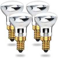 CHOYCLIT Lavalampe, 25 W, E14, R39, warmweiß, Reflektor-Glühbirne, SES, kleine Edison-Schraube, Glühlampe, Strahler (4er-Pack) von CHOYCLIT