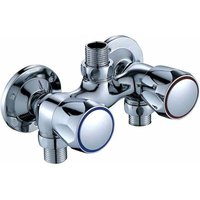 CHOYCLIT Moderner Messing-Badezimmer-Duschhahn, Kalt- und Warmwasser, Wandmontage, Mischbatterie mit Steuerschalter, Chrom CHOYCLIT Moderner Messing-Badezimmer-Duschhahn, Kalt- und Warmwasser, Wandmontage, Mischbatterie mit Steuerschalter, Chrom von CHOYCLIT