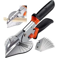 CHOYCLIT Multifunktions-Kabelkanalschere, 45°-135°-Winkel-Gehrungsschere, Viertelstab-Schneidwerkzeug von CHOYCLIT