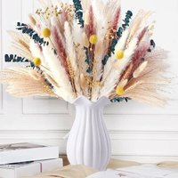 CHOYCLIT Natürliche getrocknete Pampas-Dekoration, 115 Stück, getrocknete Blumen, Blumenstrauß, Pampas, dekorative Blumen, Boho-Dekoration für CHOYCLIT Natürliche getrocknete Pampas-Dekoration, 115 Stück, getrocknete Blumen, Blumenstrauß, Pampas, dekorative Blumen, Boho-Dekoration für von CHOYCLIT