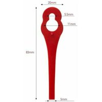 CHOYCLIT Rasentrimmer-Zubehör, 100 Stück Ersatz-Kunststoffklingen für Florabest LIDL Rasentrimmer FRTA 20 A1, FAT 18B3, FRT18A. CHOYCLIT Rasentrimmer-Zubehör, 100 Stück Ersatz-Kunststoffklingen für Florabest LIDL Rasentrimmer FRTA 20 A1, FAT 18B3, FRT18A. von CHOYCLIT
