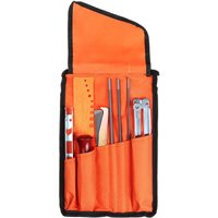 CHOYCLIT Tragbares Universal-Kettensägen-Schärfset, 5/32" (4 mm) / 3/16" (4,8 mm) / 7/32" (5,5 mm) Rundfeile, Flachfeile, Griff, Führungsfeile und von CHOYCLIT