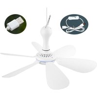 Camping 5W Fan Zelt USB Deckenventilator Pavillon mit 6 Klingen Baldachin Fan Hängeventilator für Outdoor-Aktivitäten Camping 5W Fan Zelt USB Deckenventilator Pavillon mit 6 Klingen Baldachin Fan Hängeventilator für Outdoor-Aktivitäten von CHOYCLIT