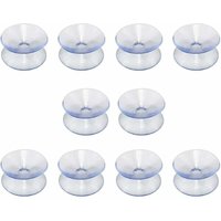 Doppelseitige Saugnäpfe, kompatibel mit Glastischplatten, 10er-Pack hakenlose Saugnäpfe für Spiegel, multifunktional, doppelseitig, rutschfestes Glas Doppelseitige Saugnäpfe, kompatibel mit Glastischplatten, 10er-Pack hakenlose Saugnäpfe für Spiegel, multifunktional, doppelseitig, rutschfestes Glas von CHOYCLIT