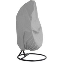 Hängesessel-Abdeckung, wasserdichtes Oxford-Gewebe mit PVC-Futter, Terrassenschaukel-Abdeckung mit Aufbewahrungstasche, 230 x 200 cm, Grau von CHOYCLIT