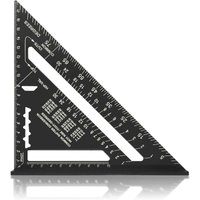 Multifunktions-Zimmermannswinkel, Metall-Aluminium-Lineal, quadratische Markierungslehre, Winkelmesser, Winkel 45 90 von CHOYCLIT