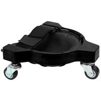 Robuste Knieschoner mit 3 Rollen und bequemen Gel-Pads, 360-Grad-Drehfähigkeit ohne Anheben vom Boden, ideal für alle Bodenarbeiten, 1 Stück, Schwarz von CHOYCLIT