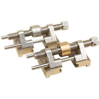 Schärfführung – Edelstahl – seitliche Klemmung – fester Winkel – mit Messingrolle für Holzmeißel, Hobelklinge, 82 x 55 x 40 cm von CHOYCLIT