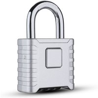 Zahlenschloss, robustes Vorhängeschloss aus Edelstahl mit langem Bügel – 4-Rad-Zahlenschloss für Fitnessstudio-Spinde, Lagereinheiten, Schuppen, von CHOYCLIT